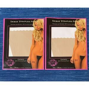 PAIR Shibue Nude Strapless Panty Silicone Reusable Pant Sz XS/S
